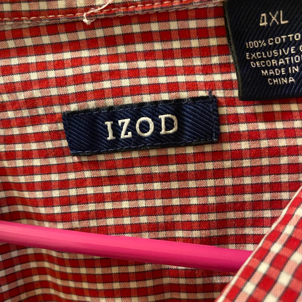 Men Red, White & Blue Long sleeve IZOD Shirt!!! - Picture 6 of 6